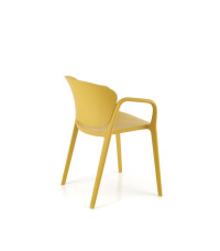 K491 krzesło plastik musztardowy (1p4szt)