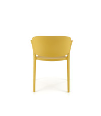 K491 krzesło plastik musztardowy (1p4szt)