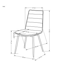 K493 krzesło beżowy (1p4szt)