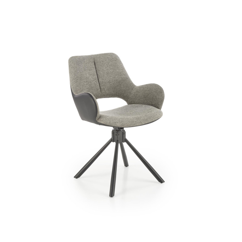 K494 krzesło popielaty / czarny (1p2szt)