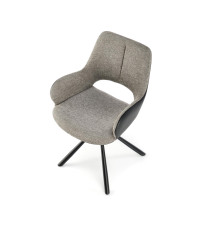 K494 krzesło popielaty / czarny (1p2szt)