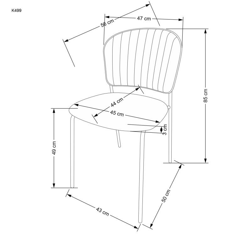 K499 krzesło beżowy (1p4szt)