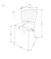 K499 krzesło beżowy (1p4szt)