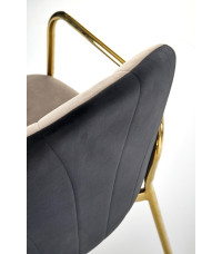 K500 krzesło beżowy / czarny (1p2 szt)