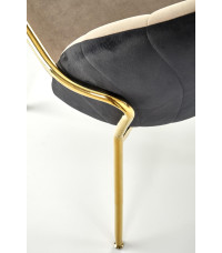 K500 krzesło beżowy / czarny (1p2 szt)