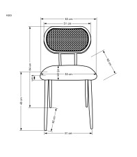 K503 krzesło ciemny zielony (1p2szt)