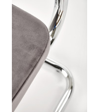 K504 krzesło popielaty / czarny (1p2szt)