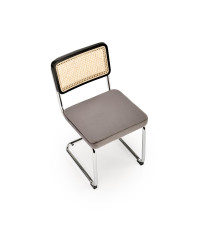 K504 krzesło popielaty / czarny (1p2szt)