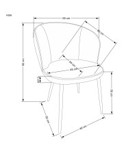K506 krzesło wielobarwny (1p2szt)