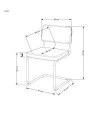 K510 krzesło popielaty (1p4szt)