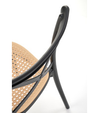 K512 krzesło czarny / brązowy (1p4szt)