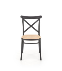 K512 krzesło czarny / brązowy (1p4szt)