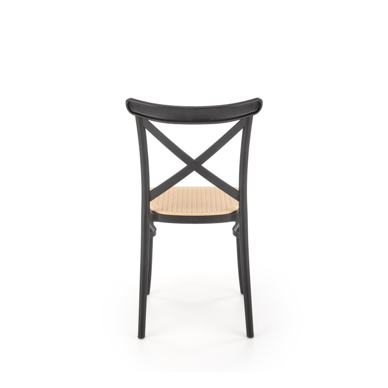 K512 krzesło czarny / brązowy (1p4szt)