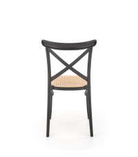 K512 krzesło czarny / brązowy (1p4szt)