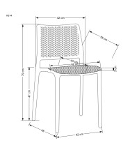 K514 krzesło miętowy (1p4szt)