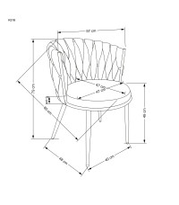 K516 krzesło jasny beżowy (1p2szt)
