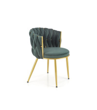 K517 krzesło ciemny zielony / złoty (1p2szt) K517 krzesło ciemny zielony / złoty (1p2szt)