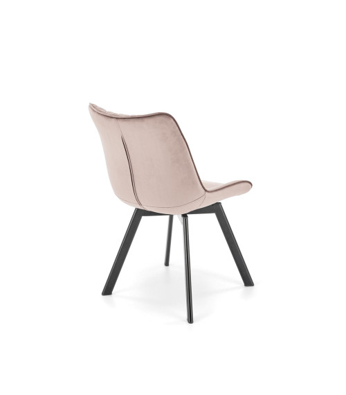 K520 krzesło nogi - czarne, siedzisko - beżowy (1p2szt)