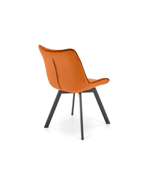 K520 krzesło nogi - czarne, siedzisko - cynamonowy (1p2szt)