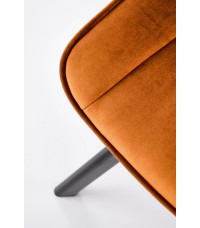 K520 krzesło nogi - czarne, siedzisko - cynamonowy (1p2szt)