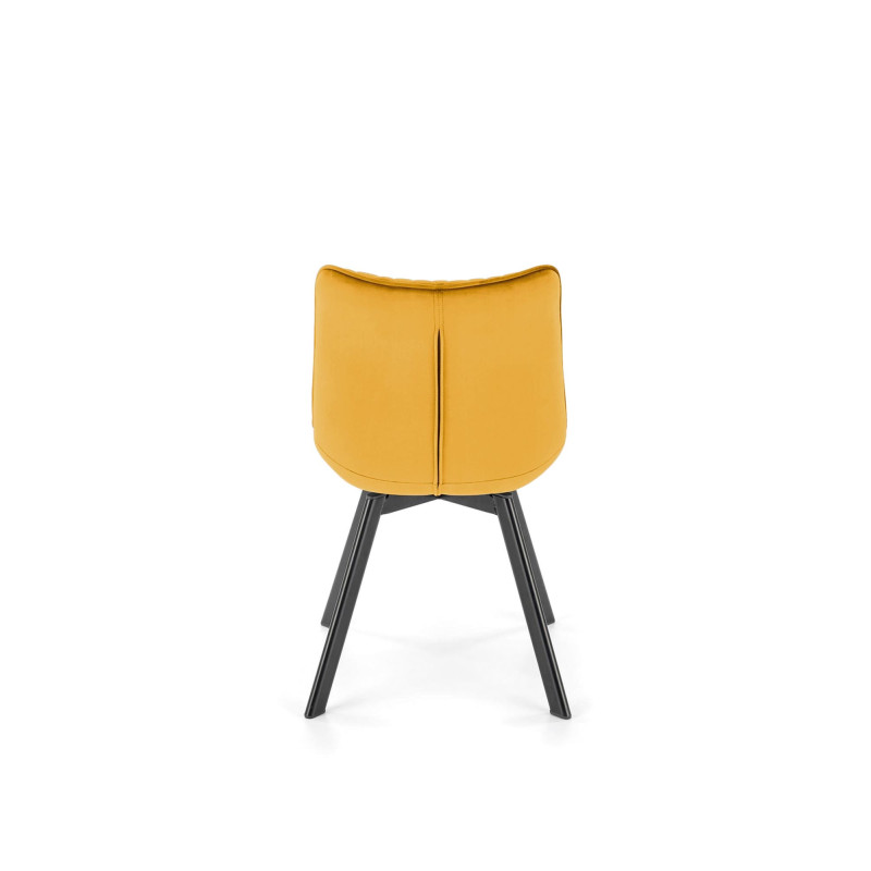 K520 krzesło nogi - czarne, siedzisko - musztardowy (1p2szt) K520 krzesło nogi - czarne, siedzisko - musztardowy (1p2szt)
