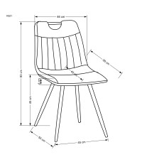 K521 krzesło musztardowy (1p4szt) K521 krzesło musztardowy (1p4szt)
