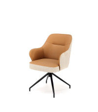 K527 krzesło brązowy / beżowy (1p2szt)