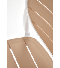 K529 krzesło biały / naturalny (1p4szt)