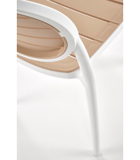 K529 krzesło biały / naturalny (1p4szt)