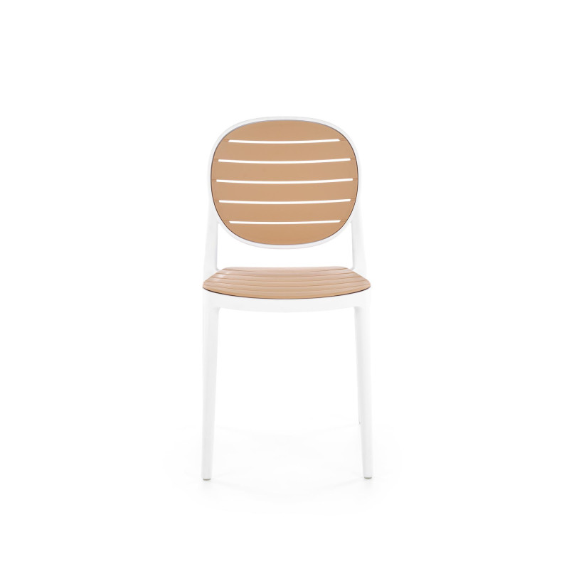 K529 krzesło biały / naturalny (1p4szt)