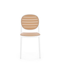 K529 krzesło biały / naturalny (1p4szt)