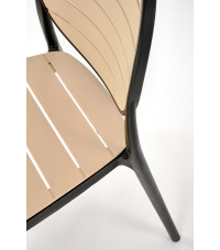 K529 krzesło czarny / naturalny (1p4szt)