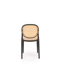 K529 krzesło czarny / naturalny (1p4szt)