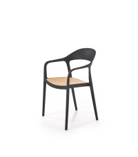 K530 krzesło czarny / naturalny (1p4szt)