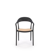 K530 krzesło czarny / naturalny (1p4szt)