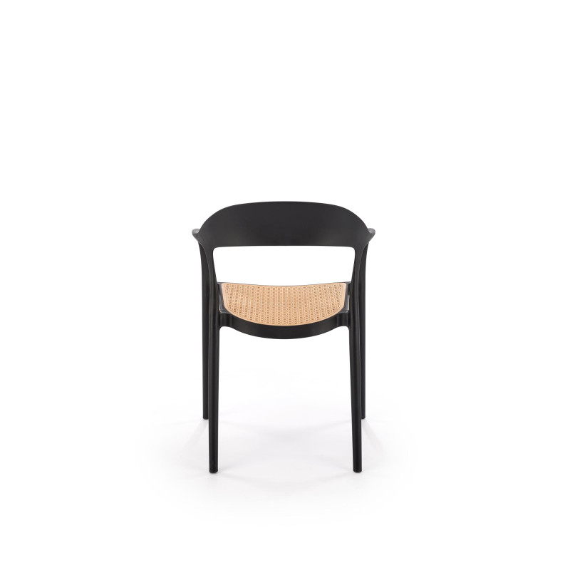 K530 krzesło czarny / naturalny (1p4szt)