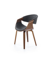 K544 krzesło czarny / orzechowy (1p1szt)