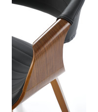 K544 krzesło czarny / orzechowy (1p1szt)