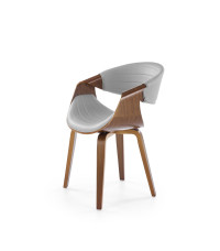 K544 krzesło popielaty / orzechowy (1p1szt)