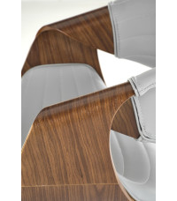 K544 krzesło popielaty / orzechowy (1p1szt)