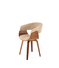 K545 krzesło beżowy / orzechowy (1p1szt)