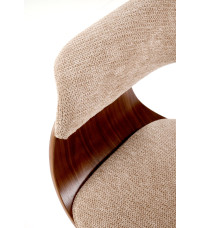 K545 krzesło beżowy / orzechowy (1p1szt)