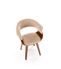 K545 krzesło beżowy / orzechowy (1p1szt)