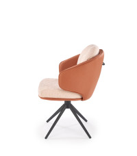 K554 krzesło brązowy / beżowy (1p2szt)