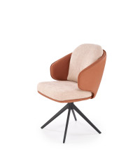 K554 krzesło brązowy / beżowy (1p2szt)