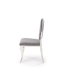 K555 krzesło popielaty / srebrny (1p4szt)