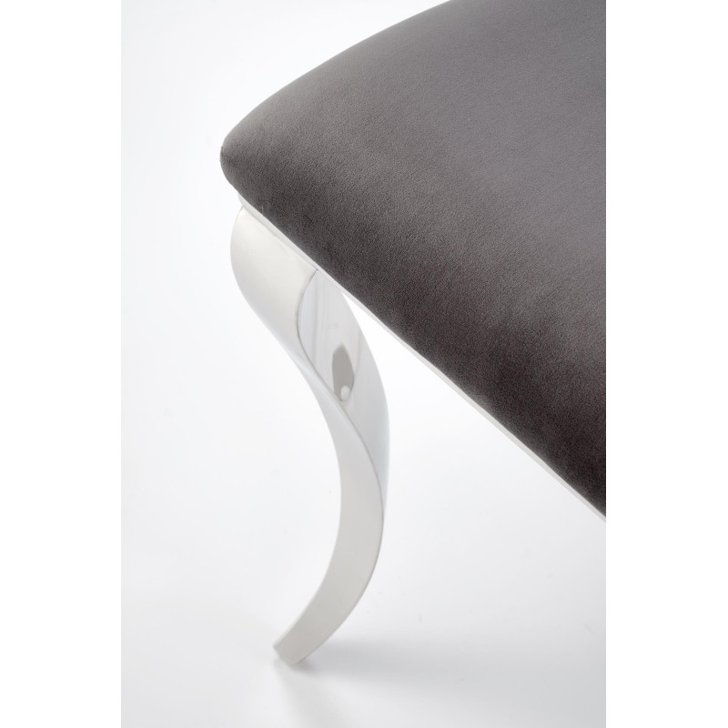 K555 krzesło popielaty / srebrny (1p4szt)