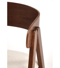 K562 krzesło orzechowy / jasny beżowy (1p2szt)