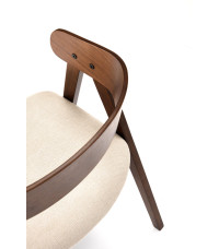 K562 krzesło orzechowy / jasny beżowy (1p2szt)