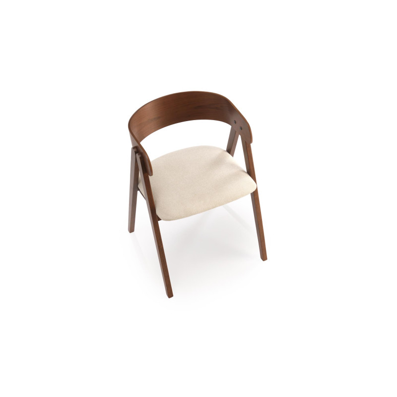 K562 krzesło orzechowy / jasny beżowy (1p2szt)